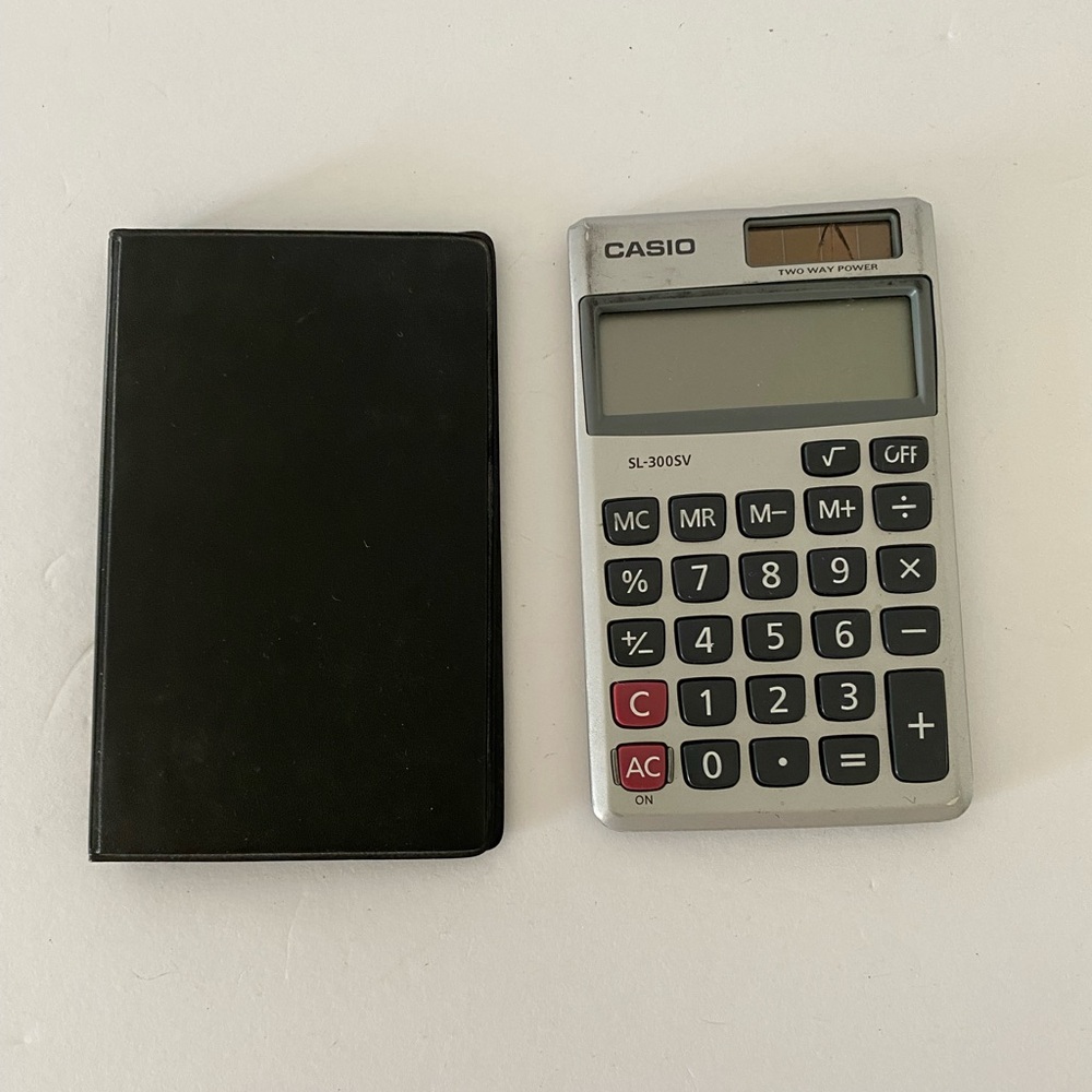 Vintage Casio Solar Cell Battery Calculator